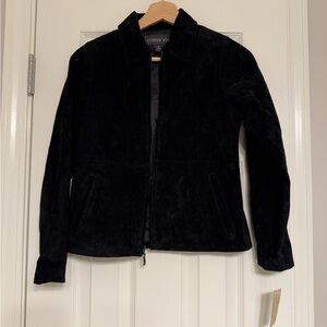 NWT Copper Key Black Suede Zipper Jacket